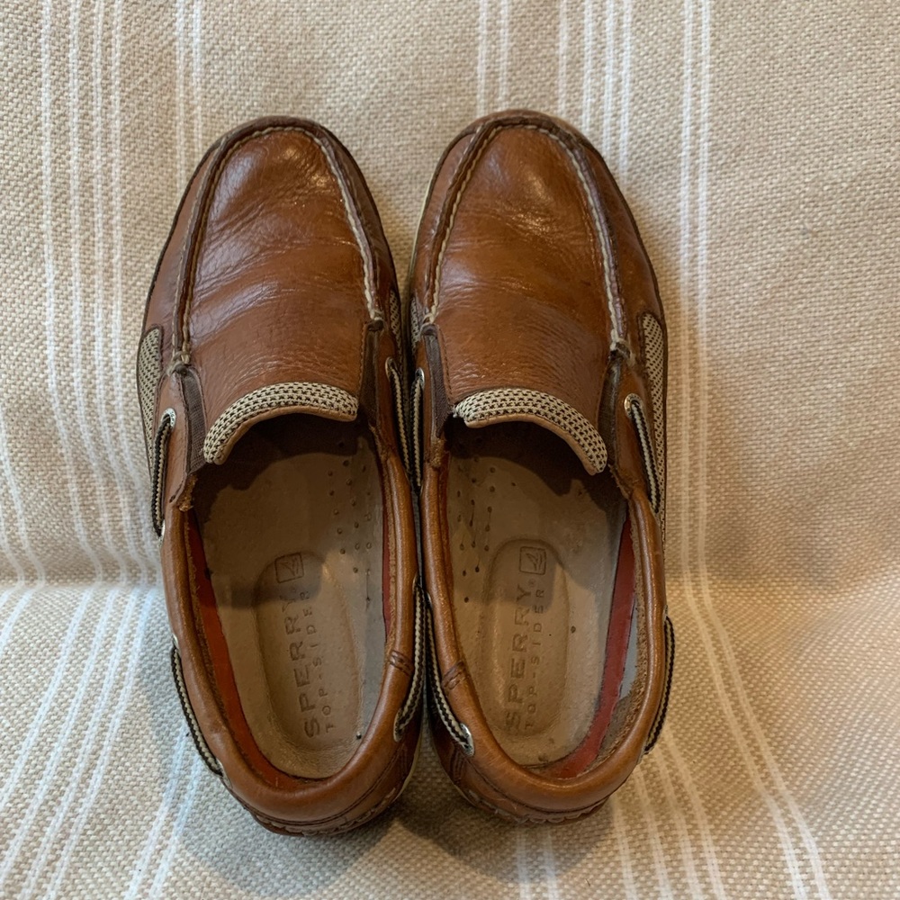 Men’s Leather Sperry Topsider Billfish 3-Eye Boat Shoe size 8